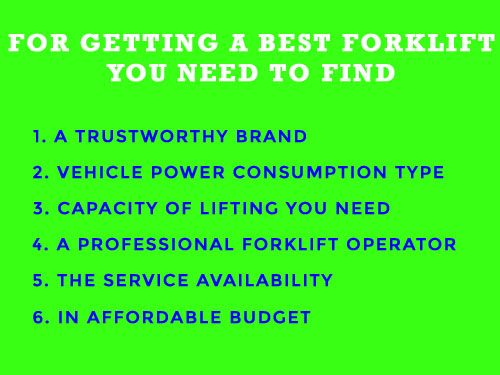 how to find a best forklift?